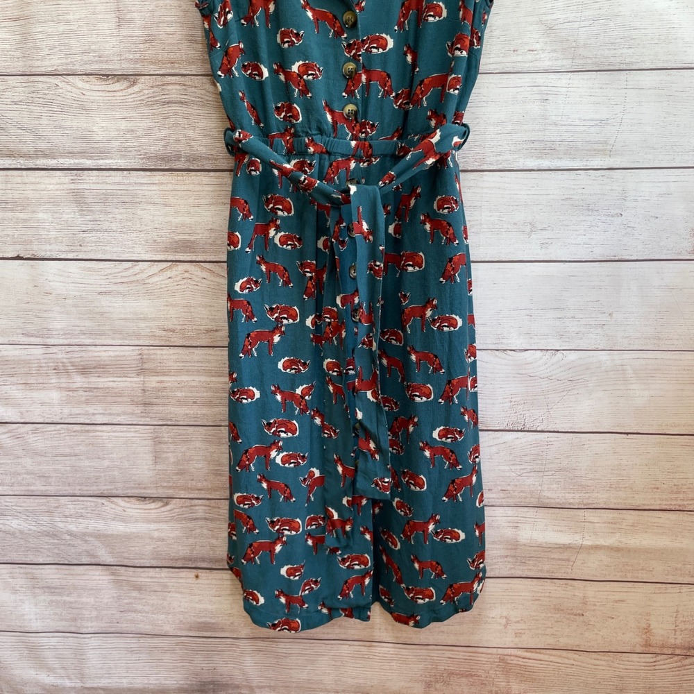 MAEVE ANTHROPOLOGIE CATHERINE FOX PRINT DRESS - Picture 4 of 8